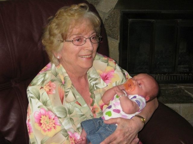 Photo: Jeannine (Brooks) Roy with Great Grandaughter Lily Anne